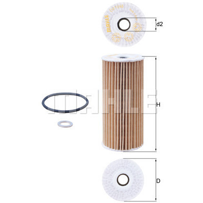 Filtro olio MAHLE ORIGINAL OX 1048D