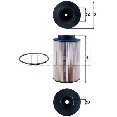 Filtro carburante MAHLE ORIGINAL KX 191/1D