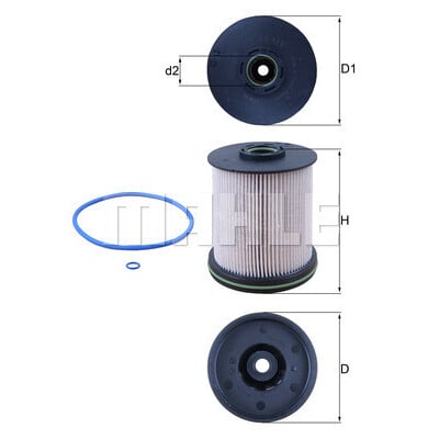 Filtro carburante MAHLE ORIGINAL KX 491/1D