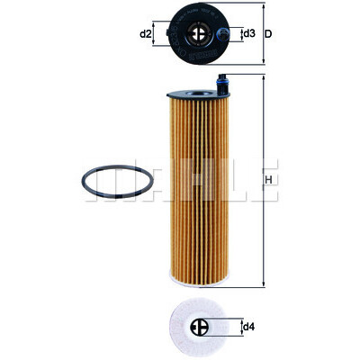 Filtro olio MAHLE ORIGINAL OX 823/6D