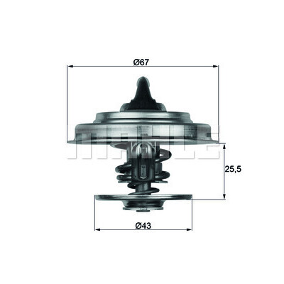 Termostato, liquido di raffreddamento MAHLE ORIGINAL TX 18 79D