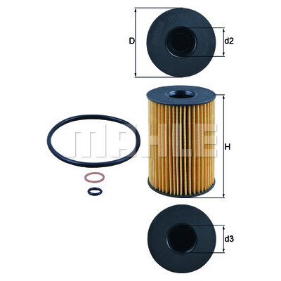 Filtro olio MAHLE ORIGINAL OX 353/7D
