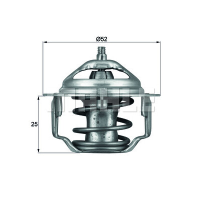 Termostato, liquido di raffreddamento MAHLE ORIGINAL TX 64 82