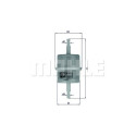 Filtro carburante MAHLE ORIGINAL KL 63