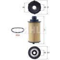 Filtro olio MAHLE ORIGINAL OX 1310D