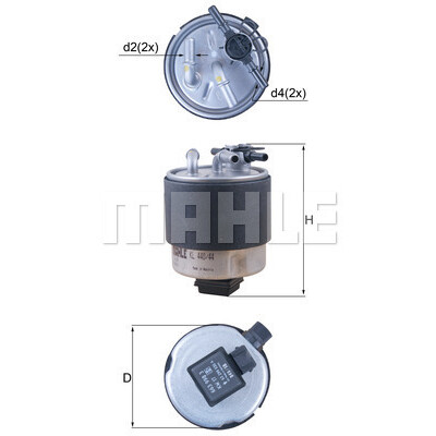 Filtro carburante MAHLE ORIGINAL KL 440/44