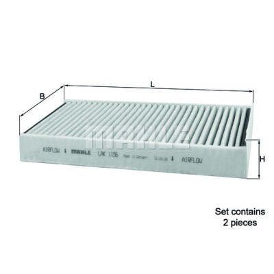 Filtro aria abitacolo MAHLE ORIGINAL LAK 1156/S