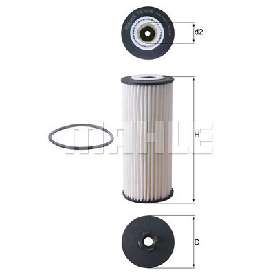 Filtro olio MAHLE ORIGINAL OX 1236D