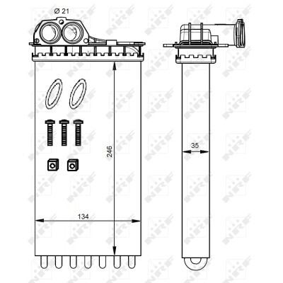 Radiatore di riscaldamento NRF 54332