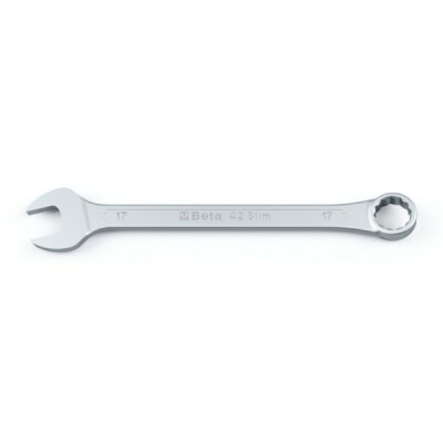 Chiave combinata con forcella ribassata e offset poligonale cromato 15 X 15 MM diametro 32,7 MM