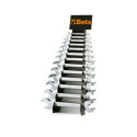 Serie di 13 chiavi a forchetta doppie (art. 55) con supporto