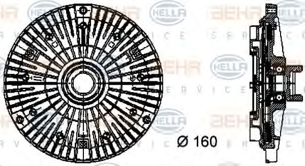Embrague, ventilador del radiador