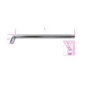 Chiave esagonale angolata 110° con testa sferica, lato extracorto modello 4 MM