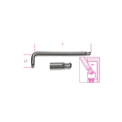 Chiave a testa sferica per viti a brugola Torx® T25
