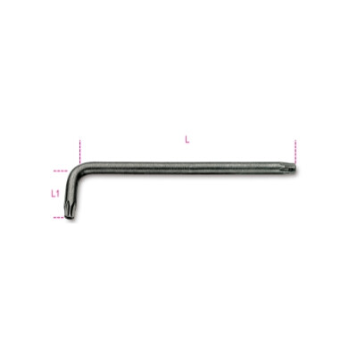 Chiave maschio disassata per viti Torx® T25 antimanomissione