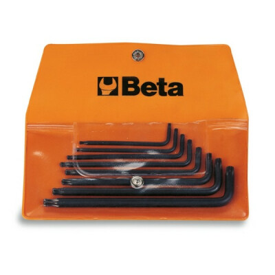 Set di 8 chiavi maschio angolate per viti con stampa Tamper Resistant Torx® in busta