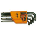Set di 8 chiavi maschio angolate per viti Torx® antimanomissione con supporto