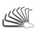 Set di 8 chiavi maschio sfalsate per viti con impronta Torx®