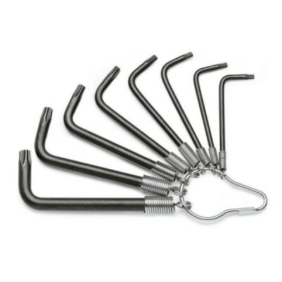 Set di 8 chiavi maschio sfalsate per viti con impronta Torx®