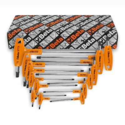 Chiave maschio sfalsata con impugnatura per viti ad esagono incassato Torx®