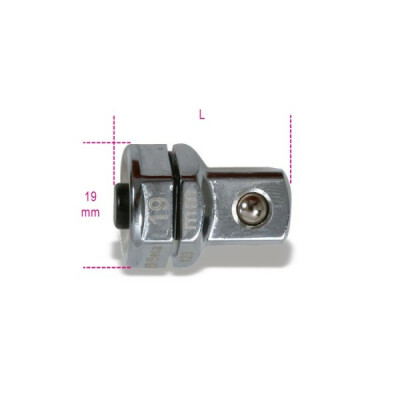 Adattatore a sgancio rapido 1/2 per chiavi a cricchetto da 19 mm
