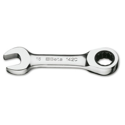 Chiave combinata corta con cricchetto 17 x 17 MM diametro 32,6 MM