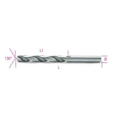 Pacchetto: Punta in acciaio HSS serie corta completamente lucidata diametro 9,5 MM