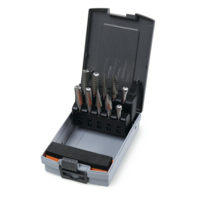 Set di 10 frese rotative HSS, gambo 6MM