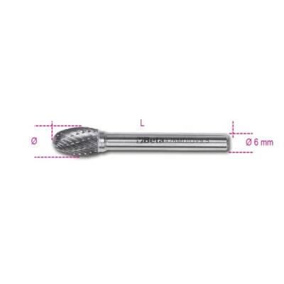 Lima rotante in metallo duro diametro 9,5 MM
