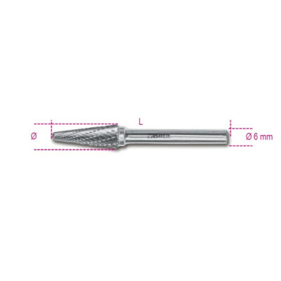 Lima rotante in metallo duro diametro 9,5 MM