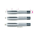 Maschi a mano filettati Whitworth in acciaio cromato 1/8 X 40 BSW