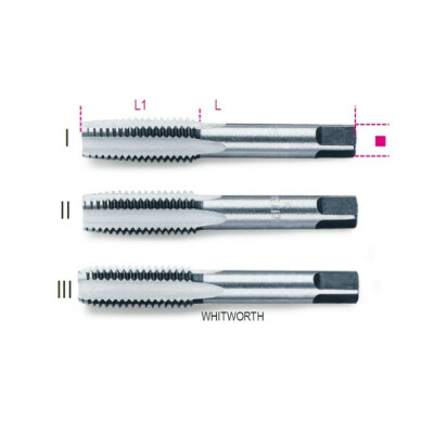 Rubinetto a mano filettato Whitworth in acciaio cromato BSW 1 X 8