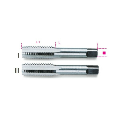 Maschio a mano, passo fine, filettatura metrica acciaio cromato M 6 X 0,75