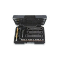Assortimento di attrezzi per la sostituzione di filettature danneggiate sulle staffe delle pinze freno M9x1,25