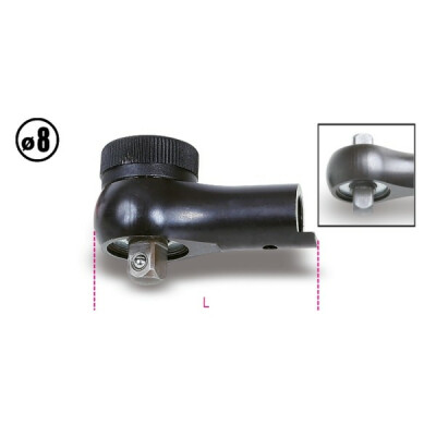 Cricchetto reversibile per barre dinamometriche 604B/5 e 604B/10 bocchettone 8 mm 1/4