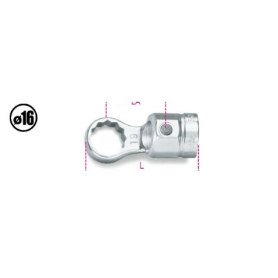 Chiave poligonale per barre dinamometriche 12 MM
