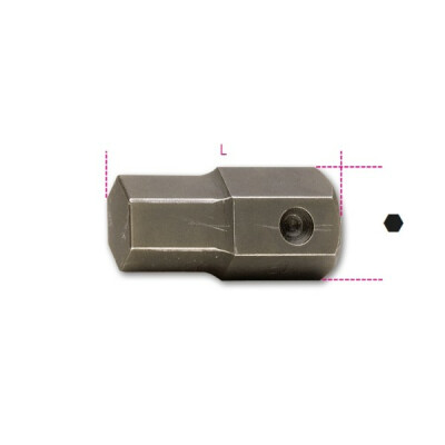 Punta a impatto maschio esagonale, unione da 27 mm