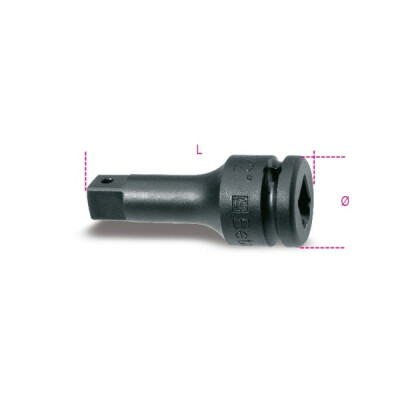 Prolunga ad impatto con squadra maschio e femmina 3/4” diametro 44 MM