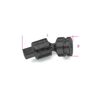 Giunto a percussione con quadro maschio e femmina da 3/4” diametro 44 MM