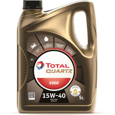 Totale quarzo 5000 15W40 5L.