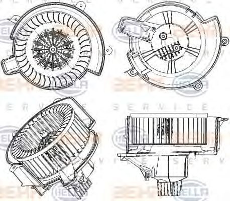 BEHR HELLA SERVICE 8EW 351 104-421 Ventilatore abitacolo