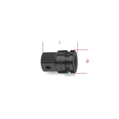 Adattatore a percussione con quadro femmina da 1” e maschio da 1.1/2” diametro 54 MM