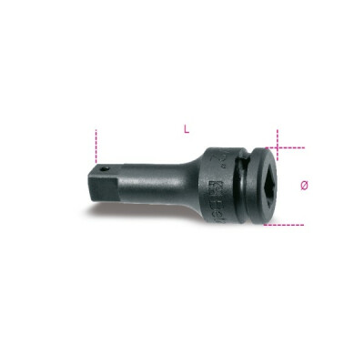 Prolunga ad impatto con squadra maschio e femmina da 1” diametro 54 MM