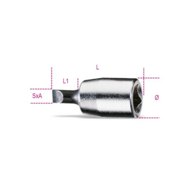 Bussola per cacciavite per viti con intaglio SxA 1,2 x 6,5 MM