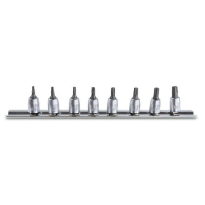 Set di 8 bussole per viti Torx con supporto