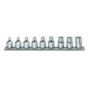 Set di 9 bussole lunghe per viti con profilo Torx® nel supporto