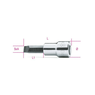 Bussola per cacciavite per viti con intaglio SxA 1,2x6,5 MM