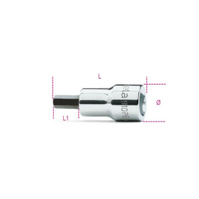 Bussola maschio esagonale da 3 mm