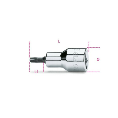Bussola maschio per viti con scanalatura Torx® T30 antimanomissione