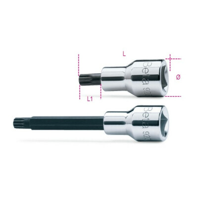 Presa maschio con profilo XZN® M6